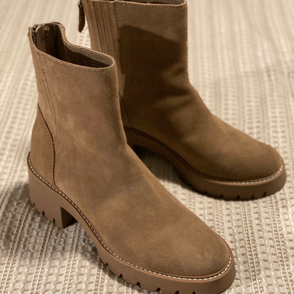 Dolce Vita Chelsea Ankle Boots with Chunky Heel